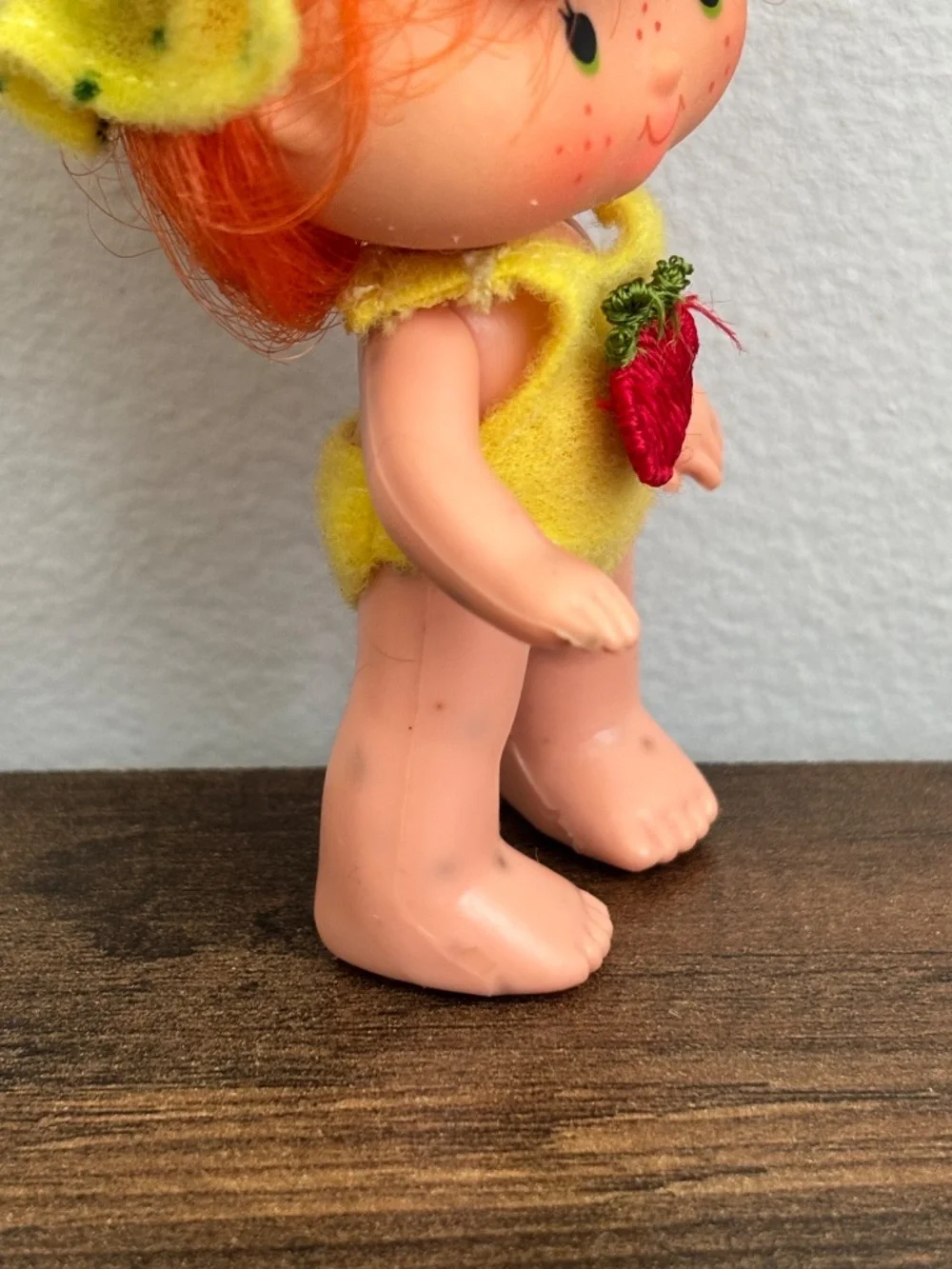 VINTAGE Strawberry Shortcake Doll Apple Dumplin Figure Outfit Hat Kenner 1979